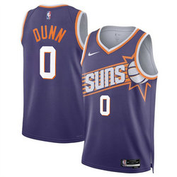 Nike Phoenix Suns #0 Ryan Dunn Purple 2024 Draft Icon Edition Stitched Basketball Jersey