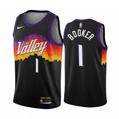 Nike Phoenix Suns #1 Devin Booker 2020-21 City Authentic Stitched NBA jersey