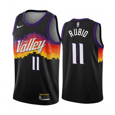 Nike Phoenix Suns #11 Ricky Rubio 2020-21 City With Advertising Authentic Stitched NBA jersey