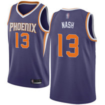 Nike Phoenix Suns #13 Steve Nash Purple Game Authentic Stitched NBA jersey
