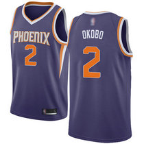 Nike Phoenix Suns #2 Elie Okobo Purple Game Authentic Stitched NBA jersey