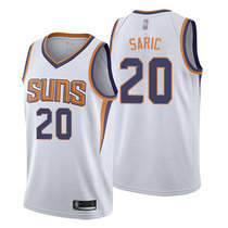 Nike Phoenix Suns #20 Dario Saric White Game Authentic Stitched NBA jersey
