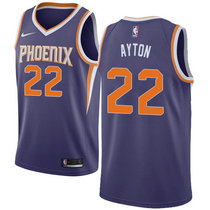 Nike Phoenix Suns #22 DeAndre Ayton Purple Game Authentic Stitched NBA jersey