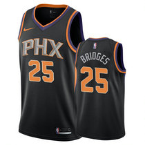 Nike Phoenix Suns #25 Mikal Bridges Black Game Authentic Stitched NBA jersey