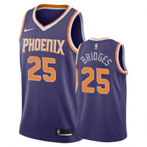 Nike Phoenix Suns #25 Mikal Bridges Purple Game Authentic Stitched NBA jersey