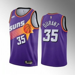 Nike Phoenix Suns #35 Kevin Durant Purple Classic Authentic Stitched NBA Jersey