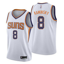 Nike Phoenix Suns #8 Frank Kaminsky White Game Authentic Stitched NBA jersey