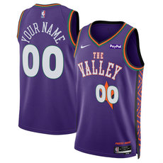 Nike Phoenix Suns Active Player Custom Purple 2024-25 City Stitched NBA Jersey