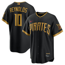 Nike Pittsburgh Pirates #10 Bryan Reynolds Black 2026 City Baseball Jersey