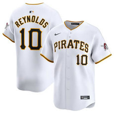Nike Pittsburgh Pirates #10 Bryan Reynolds White 2024 Authentic Stitched MLB Jersey