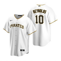 Nike Pittsburgh Pirates #10 Bryan Reynolds White Game Authentic Stitched MLB Jersey