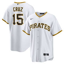 Nike Pittsburgh Pirates #15 Oneil Cruz White Game Authentic stitched MLB jersey