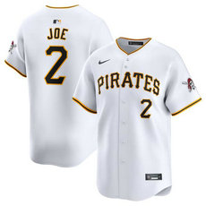 Nike Pittsburgh Pirates #2 Connor Joe White 2024 Authentic Stitched MLB Jersey