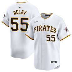 Nike Pittsburgh Pirates #55 Jason Delay White 2024 Authentic Stitched MLB Jersey