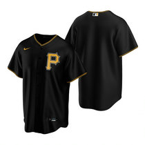 Nike Pittsburgh Pirates #Blank Black Game Authentic Stitched MLB Jersey