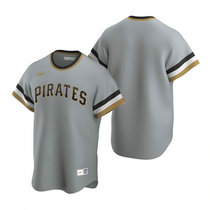 Nike Pittsburgh Pirates #Blank Gray Pullover Game Authentic Stitched MLB Jersey