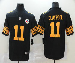 Nike Pittsburgh Steelers #11 Chase Claypool Black Rush Limited Authentic Stitched NFL Jersey