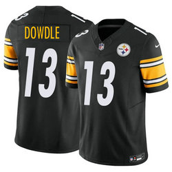 Nike Pittsburgh Steelers #13 Rico Dowdle Black Vapor Authentic Stitched NFL Jersey