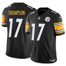 Nike Pittsburgh Steelers #17 Skylar Thompson Black Stitched NFL Jersey