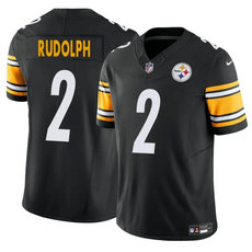Nike Pittsburgh Steelers #2 Mason Rudolph Black Stitched NFL Jersey