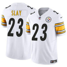 Nike Pittsburgh Steelers #23 Darius Slay Jr. White Stitched NFL Jersey