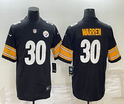 Nike Pittsburgh Steelers #30 Jaylen Warren Black Vapor Untouchable Authentic stitched NFL jersey