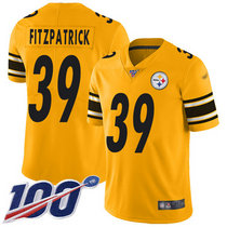 Nike Pittsburgh Steelers #39 Minkah Fitzpatrick 100th Season Gold Inverted Legend Vapor Untouchable Authentic Stitched NFL jersey