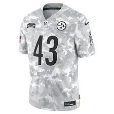 Nike Pittsburgh Steelers #43 Troy Polamalu 2024 salute to service Authentic Stitched NFL Jersey