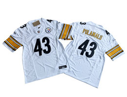 Nike Pittsburgh Steelers #43 Troy Polamalu White 2023 F.U.S.E.Authentic Stitched NFL Jersey