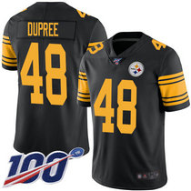 Nike Pittsburgh Steelers #48 Bud Dupree Black 100th Season Rush Limited Authentic Stitched NFL Jersey
