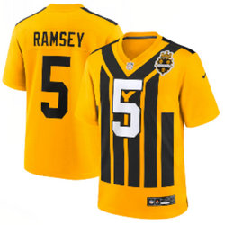 Nike Pittsburgh Steelers #5 Jalen Ramsey Gold 1933 Throwback Stitched NFL Jersey