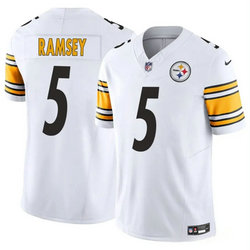 Nike Pittsburgh Steelers #5 Jalen Ramsey White Stitched NFL Jerseys