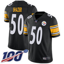 Nike Pittsburgh Steelers #50 Ryan Shazier 100th Season Black Vapor Untouchable Limited Authentic Stitched NFL Jersey