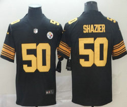Nike Pittsburgh Steelers #50 Ryan Shazier Black Color Rush Authentic Stitched NFL Jersey