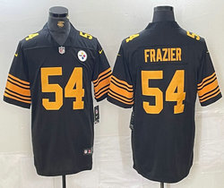 Nike Pittsburgh Steelers #54 Zach Frazier Black Rush Authentic Stitched NFL Jersey