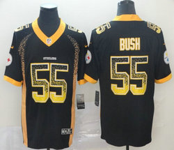 Nike Pittsburgh Steelers #55 Devin Bush Black Drift Fashion Vapor Untouchable Authentic Stitched NFL Jersey