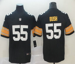 Nike Pittsburgh Steelers #55 Devin Bush Black New Vapor Untouchable Limited Authentic Stitched NFL Jersey