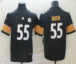 Nike Pittsburgh Steelers #55 Devin Bush Black Vapor Untouchable Limited Authentic Stitched NFL Jersey