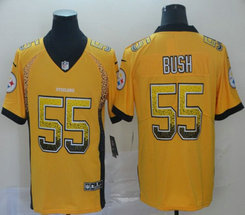 Nike Pittsburgh Steelers #55 Devin Bush Gold Drift Fashion Vapor Untouchable Authentic Stitched NFL Jersey