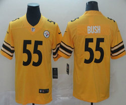 Nike Pittsburgh Steelers #55 Devin Bush Gold Inverted Legend Vapor Untouchable Authentic Stitched NFL jersey