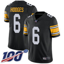 Nike Pittsburgh Steelers #6 Devlin Hodges 100th Season Black New Vapor Untouchable Authentic Stitched NFL Jersey