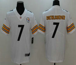 Nike Pittsburgh Steelers #7 Ben Roethlisberger White Vapor Untouchable Limited Authentic Stitched NFL Jersey