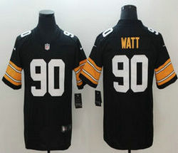 Nike Pittsburgh Steelers #90 T. J. Watt New Black New Vapor Untouchable Limited Authentic Stitched NFL Jersey