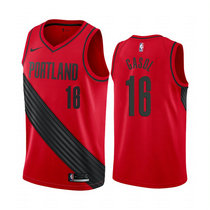 Nike Portland Trail Blazers #16 Pau Gasol Red Game Authentic Stitched NBA Jersey