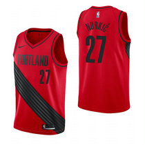 Nike Portland Trail Blazers #27 Jusuf Nurkic Red Game Authentic Stitched NBA Jersey