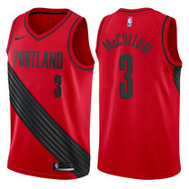 Nike Portland Trail Blazers #3 CJ McCollum Red Game Authentic Stitched NBA Jersey