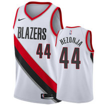 Nike Portland Trail Blazers #44 Mario Hezonja White Game Authentic Stitched NBA Jersey