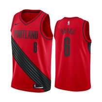 Nike Portland Trail Blazers #6 Jaylen Hoard Red Game Authentic Stitched NBA Jersey