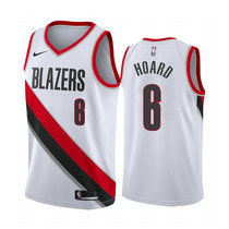 Nike Portland Trail Blazers #6 Jaylen Hoard White Game Authentic Stitched NBA Jersey