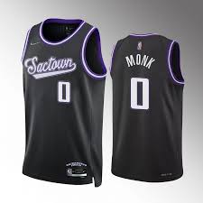 Nike Sacramento Kings #0 Malik Monk Black Authentic Stitched NBA jersey